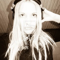 girl with headphones by LadyNikol